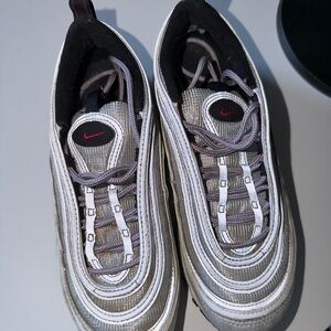 Nike Air Max 97 Metallic Silver with Red Accents